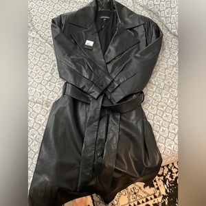 Genuine Leather jumpsuit romper